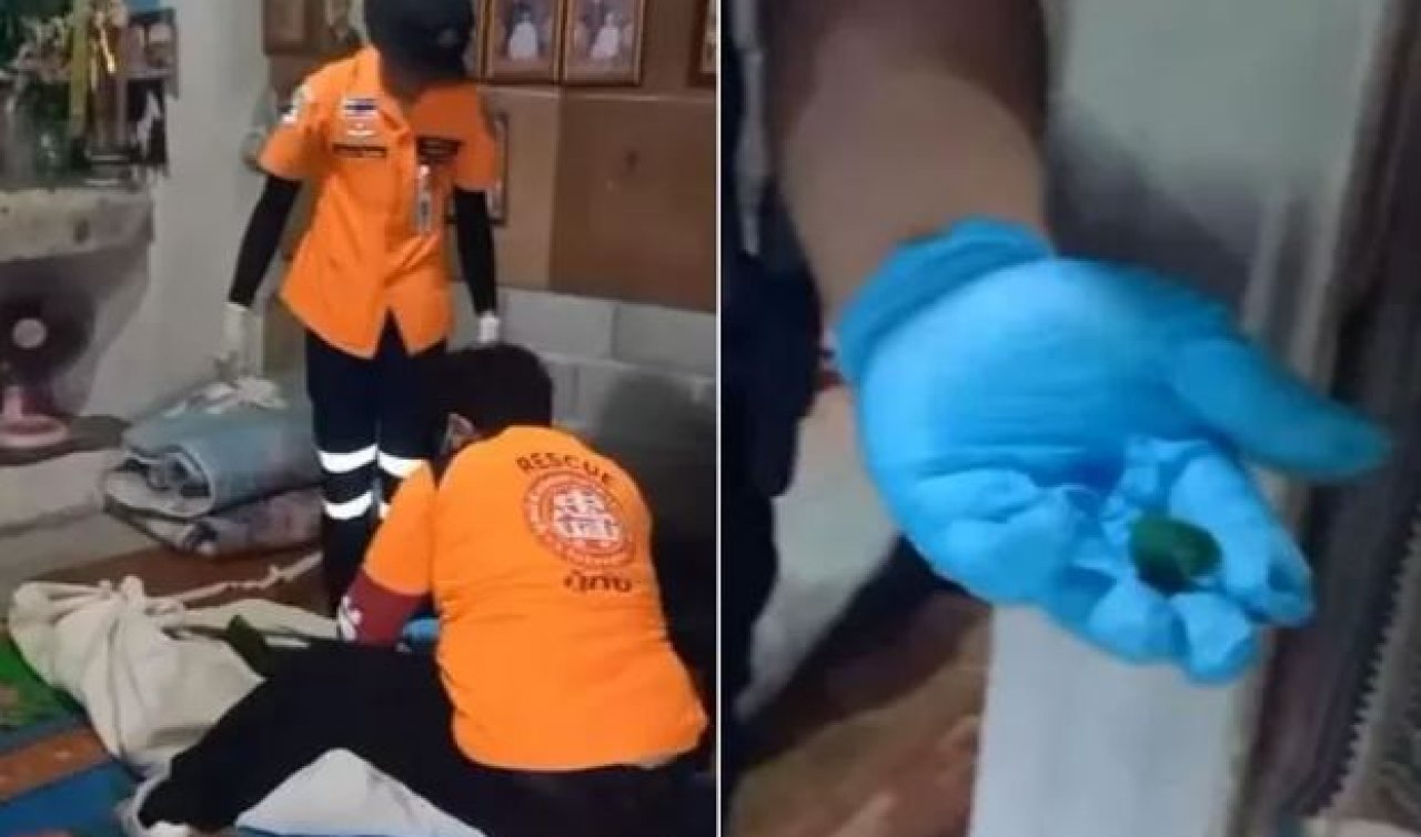 Dehşet dolu cinayet! Karısının ağzında bomba patlatarak öldürdü